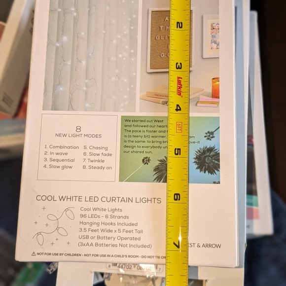 LED Curtain String COOL White Light  - Picture 14 of 16